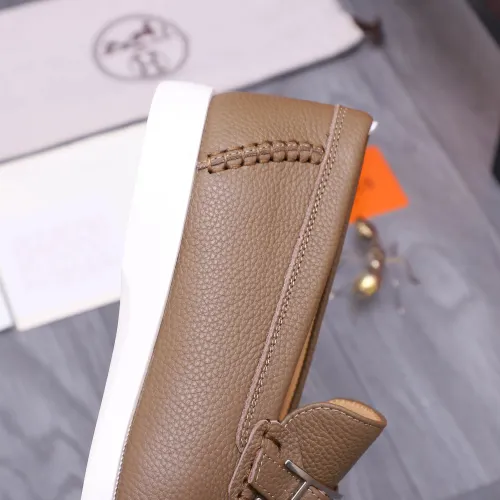 Replica Hermes Leather Shoes For Men #1407768 $102.00 USD for Wholesale
