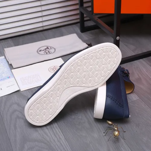 Replica Hermes Leather Shoes For Men #1407770 $102.00 USD for Wholesale