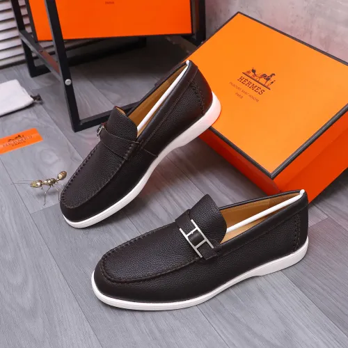 Hermes Leather Shoes For Men #1407771 $102.00 USD, Wholesale Replica Hermes Leather Shoes