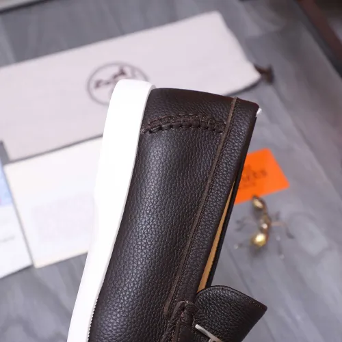 Replica Hermes Leather Shoes For Men #1407771 $102.00 USD for Wholesale