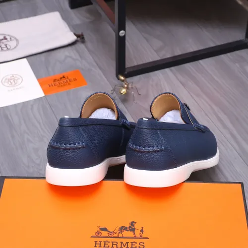Replica Hermes Leather Shoes For Men #1407785 $102.00 USD for Wholesale