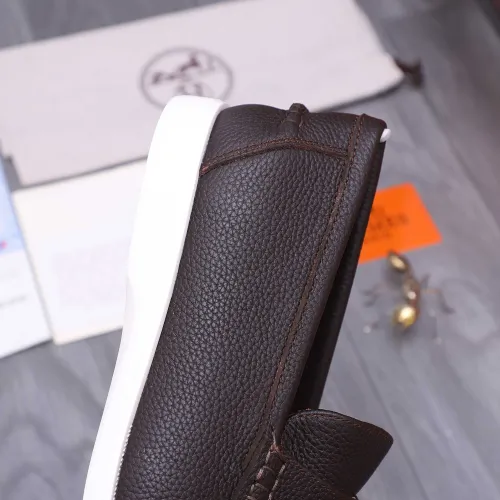 Replica Hermes Leather Shoes For Men #1407786 $102.00 USD for Wholesale