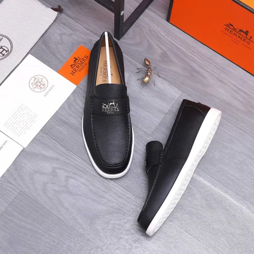 Hermes Leather Shoes For Men #1407787 $102.00 USD, Wholesale Replica Hermes Leather Shoes