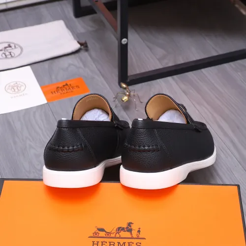 Replica Hermes Leather Shoes For Men #1407787 $102.00 USD for Wholesale