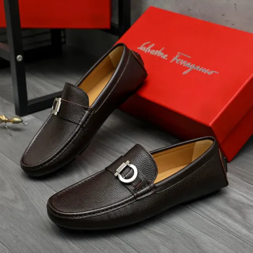 Salvatore Ferragamo Leather Shoes For Men #1407790 $82.00 USD, Wholesale Replica Salvatore Ferragamo Leather Shoes
