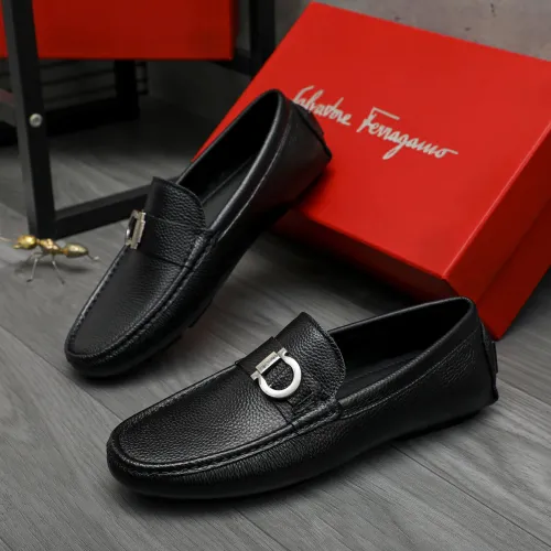 Salvatore Ferragamo Leather Shoes For Men #1407791 $82.00 USD, Wholesale Replica Salvatore Ferragamo Leather Shoes
