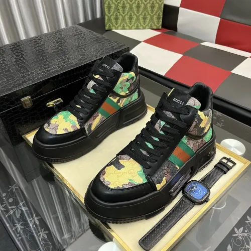 Replica Gucci High Tops Shoes For Men #1408217 $85.00 USD for Wholesale
