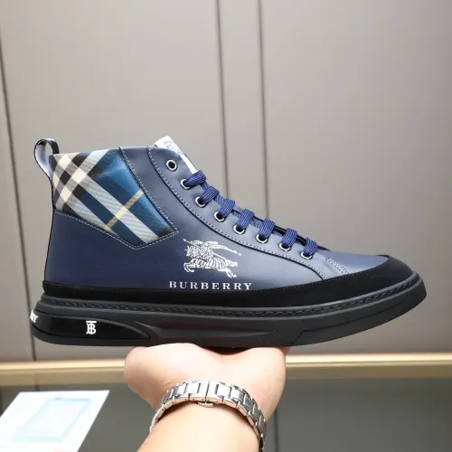 Replica Burberry High Tops Shoes For Men #1408223 $85.00 USD for Wholesale