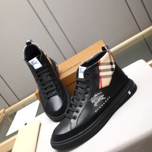 Burberry High Tops Shoes For Men #1408224 $85.00 USD, Wholesale Replica Burberry High Tops Shoes