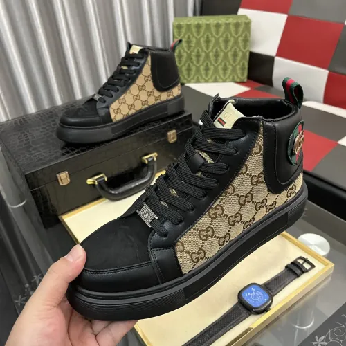 Gucci High Tops Shoes For Men #1408228 $85.00 USD, Wholesale Replica Gucci High Tops Shoes