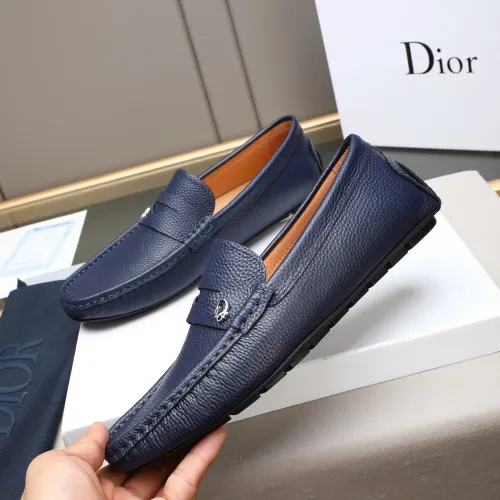 Replica Christian Dior Leather Shoes For Men #1408266 $80.00 USD for Wholesale