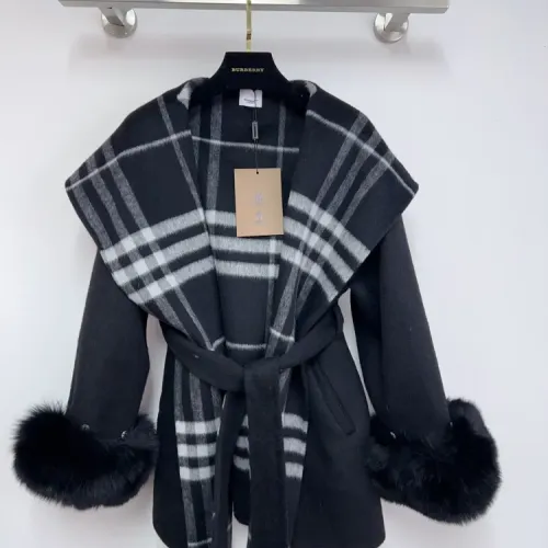 Burberry Coats Long Sleeved For Women #1408327 $172.00 USD, Wholesale Replica Burberry Coats