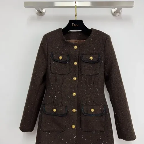 Chanel Coats Long Sleeved For Women #1408333 $118.00 USD, Wholesale Replica Chanel Coats