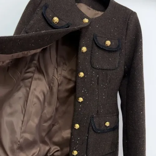 Replica Chanel Coats Long Sleeved For Women #1408333 $118.00 USD for Wholesale