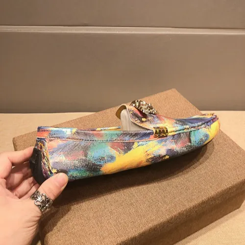 Replica Versace Leather Shoes For Men #1408363 $76.00 USD for Wholesale