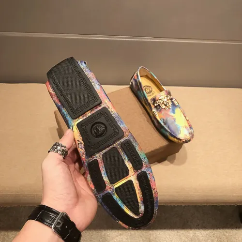 Replica Versace Leather Shoes For Men #1408363 $76.00 USD for Wholesale