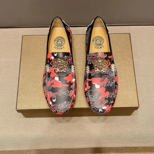 Versace Leather Shoes For Men #1408364 $76.00 USD, Wholesale Replica Versace Leather Shoes