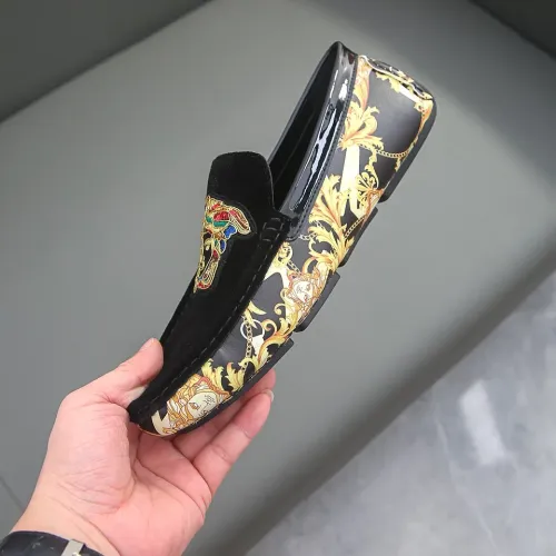 Replica Versace Leather Shoes For Men #1408366 $72.00 USD for Wholesale