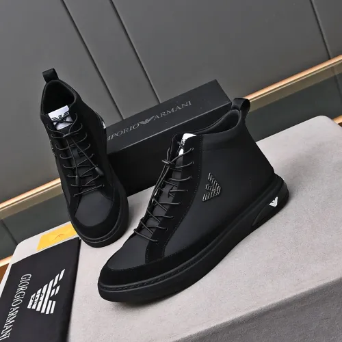 Armani High Tops Shoes For Men #1408400 $82.00 USD, Wholesale Replica Armani High Tops Shoes
