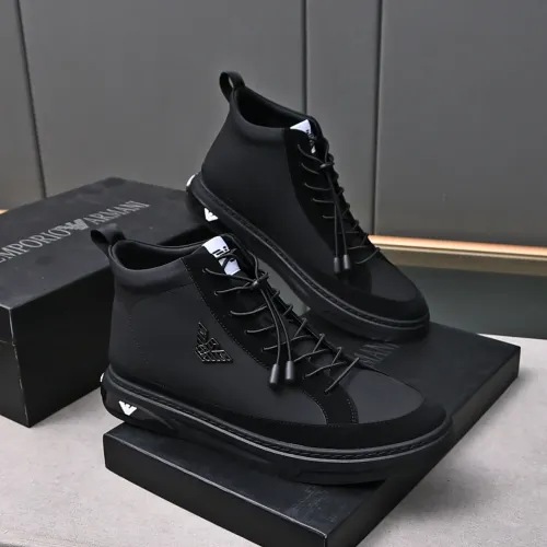 Replica Armani High Tops Shoes For Men #1408400 $82.00 USD for Wholesale