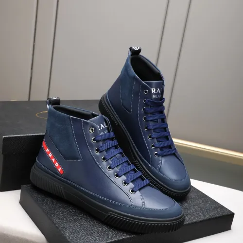 Replica Prada High Top Shoes For Men #1408403 $82.00 USD for Wholesale