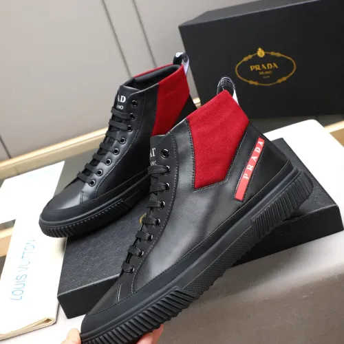 Replica Prada High Top Shoes For Men #1408404 $82.00 USD for Wholesale