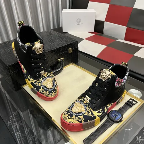 Replica Versace High Tops Shoes For Men #1408408 $82.00 USD for Wholesale