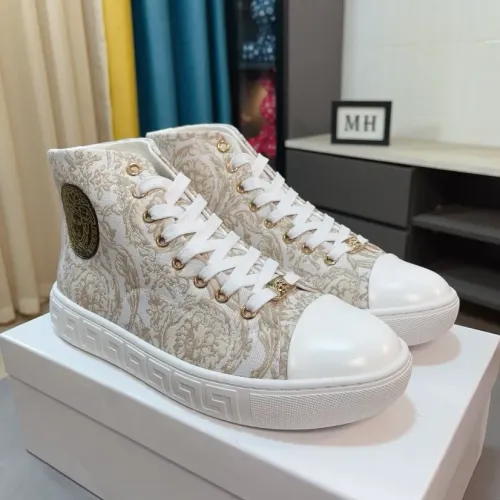 Versace High Tops Shoes For Men #1408411 $80.00 USD, Wholesale Replica Versace High Tops Shoes