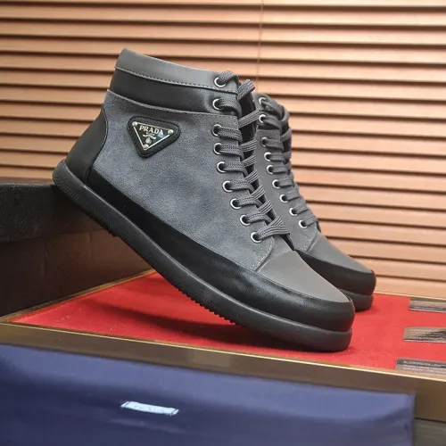 Replica Prada High Top Shoes For Men #1408513 $92.00 USD for Wholesale