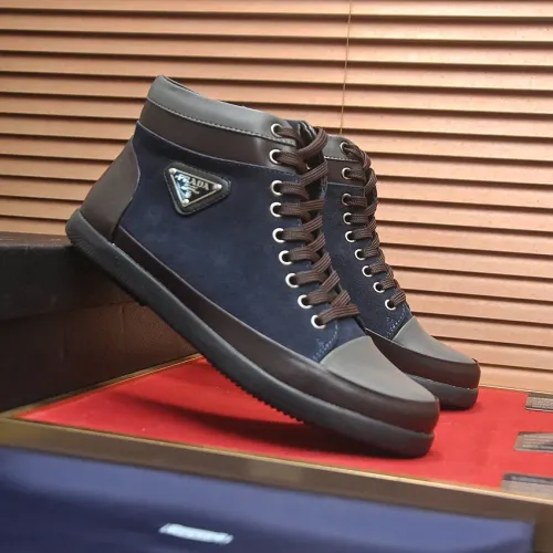 Replica Prada High Top Shoes For Men #1408514 $92.00 USD for Wholesale