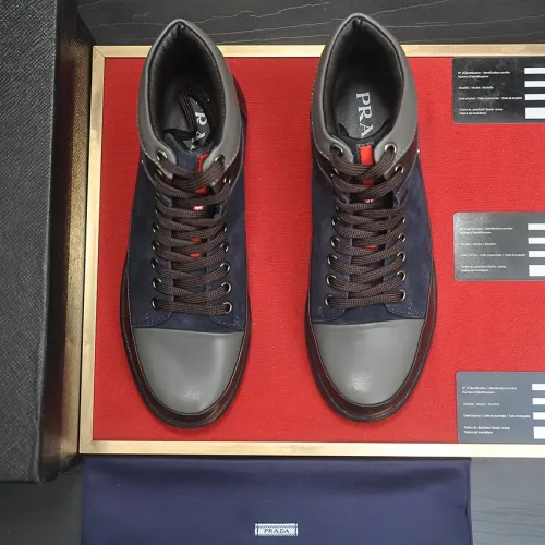 Replica Prada High Top Shoes For Men #1408514 $92.00 USD for Wholesale