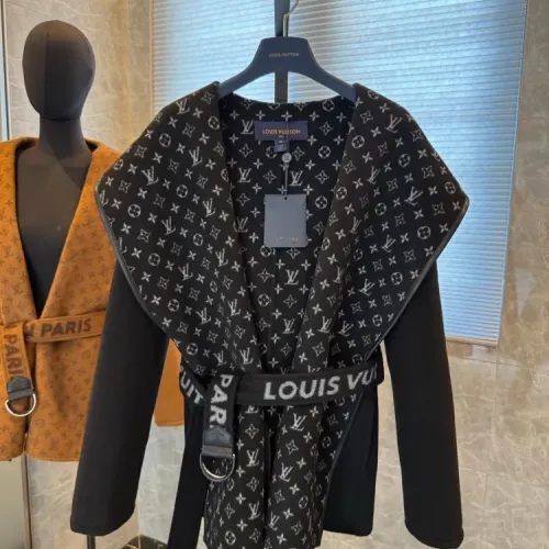 Louis Vuitton LV Coats Long Sleeved For Women #1408551 $416.53 USD, Wholesale Replica Louis Vuitton LV Coats
