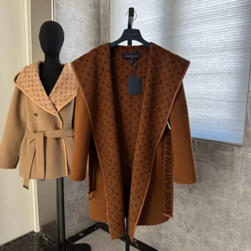 Louis Vuitton LV Coats Long Sleeved For Women #1408561 $406.61 USD, Wholesale Replica Louis Vuitton LV Coats