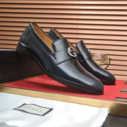 Replica Gucci Oxfords Shoes For Men #1408585 $98.00 USD for Wholesale
