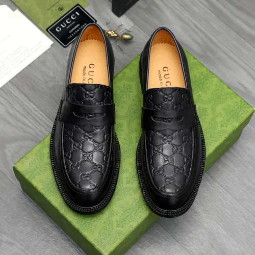 Replica Gucci Oxfords Shoes For Men #1408587 $98.00 USD for Wholesale