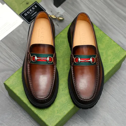 Replica Gucci Oxfords Shoes For Men #1408591 $102.00 USD for Wholesale