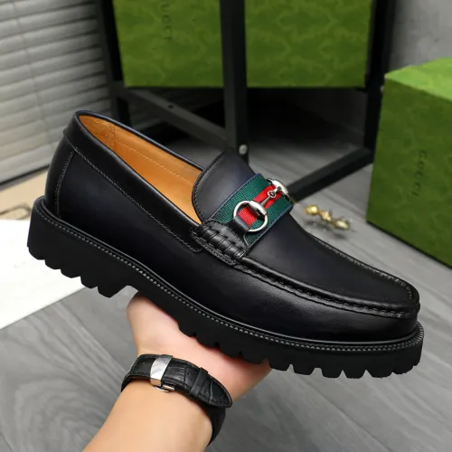 Replica Gucci Oxfords Shoes For Men #1408593 $102.00 USD for Wholesale