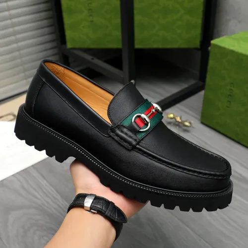 Replica Gucci Oxfords Shoes For Men #1408594 $102.00 USD for Wholesale