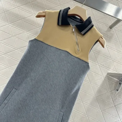 Replica MIU MIU Dresses Sleeveless For Women #1408595 $64.00 USD for Wholesale