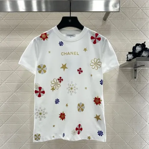 Chanel T-Shirts Short Sleeved For Women #1408601 $52.00 USD, Wholesale Replica Chanel T-Shirts