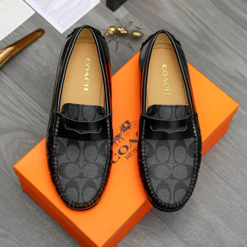 Replica Coach Leather Shoes For Men #1408679 $82.00 USD for Wholesale
