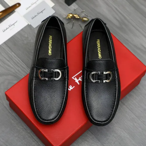 Salvatore Ferragamo Leather Shoes For Men #1408682 $82.00 USD, Wholesale Replica Salvatore Ferragamo Leather Shoes