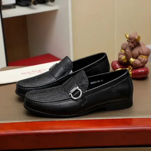 Salvatore Ferragamo Leather Shoes For Men #1408690 $88.00 USD, Wholesale Replica Salvatore Ferragamo Leather Shoes