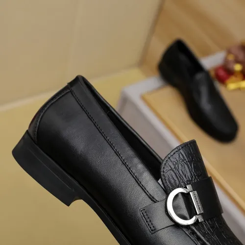 Replica Salvatore Ferragamo Leather Shoes For Men #1408690 $88.00 USD for Wholesale