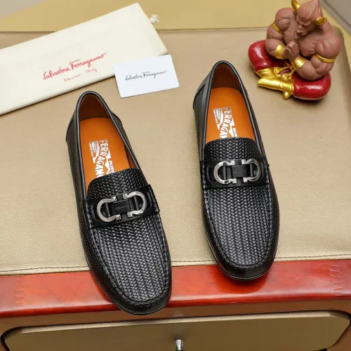 Salvatore Ferragamo Leather Shoes For Men #1408692 $72.00 USD, Wholesale Replica Salvatore Ferragamo Leather Shoes