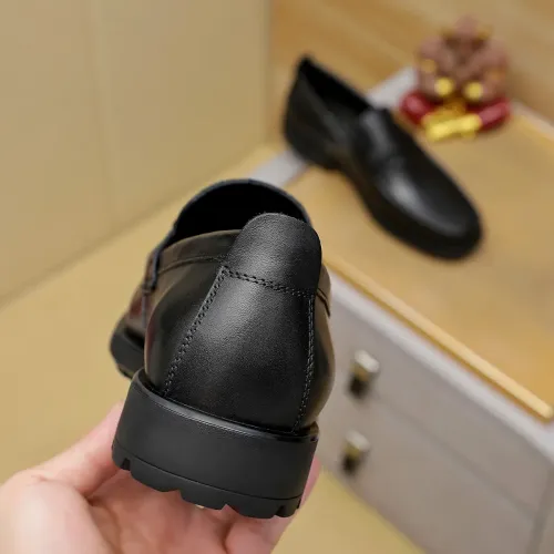 Replica Salvatore Ferragamo Leather Shoes For Men #1408693 $85.00 USD for Wholesale
