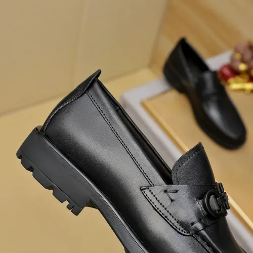 Replica Salvatore Ferragamo Leather Shoes For Men #1408693 $85.00 USD for Wholesale