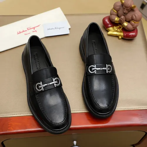 Salvatore Ferragamo Leather Shoes For Men #1408694 $88.00 USD, Wholesale Replica Salvatore Ferragamo Leather Shoes