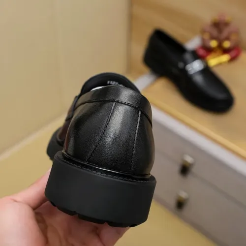 Replica Salvatore Ferragamo Leather Shoes For Men #1408695 $88.00 USD for Wholesale