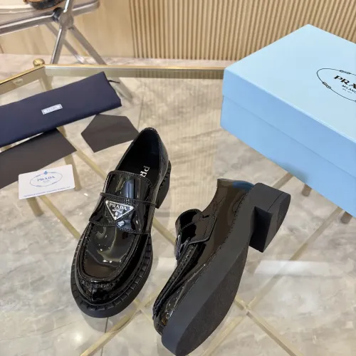 Replica Prada Leather Shoes For Men #1408704 $105.00 USD for Wholesale